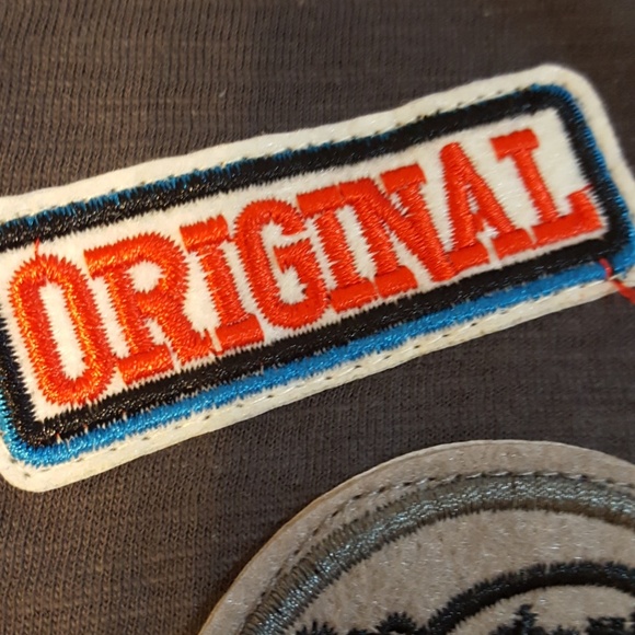 New Woman's Muscle T Shirt with real patches - - Picture 5 of 8